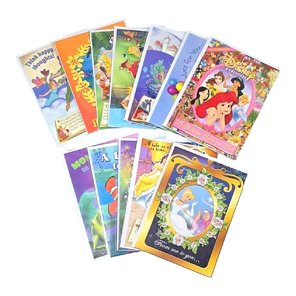 Disney Colorful Birthday Card Set (12)